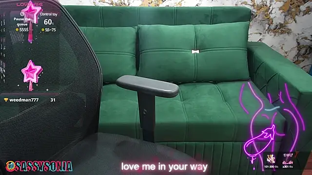 Snapshot of sassysonia chatting on February 26, 2025, 9:42 am sassysonia online show from February 26, 2025, 9:42 am