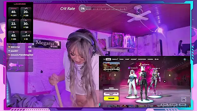 MegariaB online show from February 10, 2025, 7:15 am