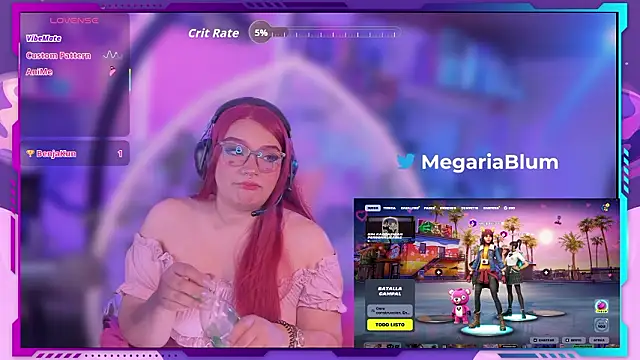 MegariaB online show from February 15, 2026, 4:53 am