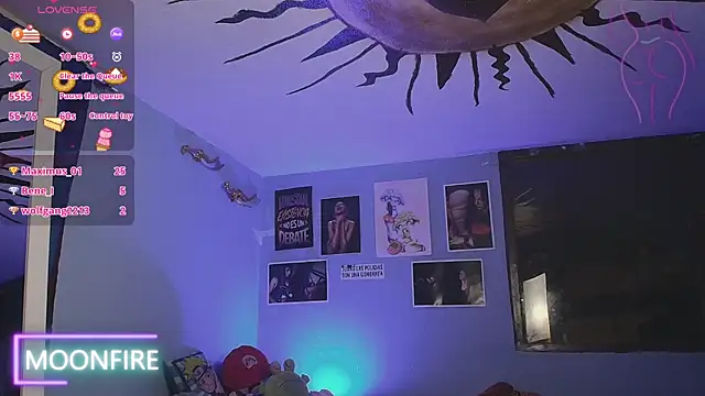 Snapshot of moonfiredancer chatting on January 22, 2025, 1:20 am moonfiredancer online show from January 22, 2025, 1:20 am