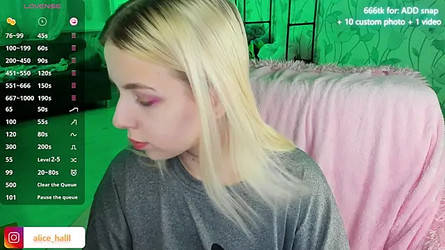 Alice Halle online show from December 9, 2024, 5:30 pm