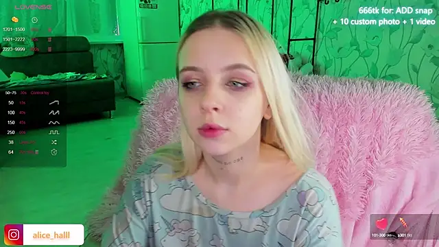 Alice Halle online show from December 14, 2024, 7:51 am