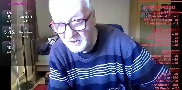 Sammy1660 online show from April 8, 2026, 10:37 am