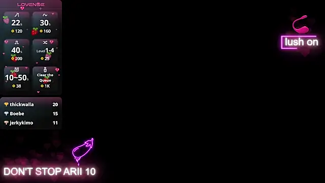 Arii vega  online show from February 7, 2025, 4:27 am