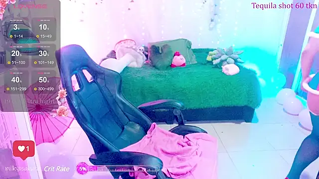 MilkyXSakura online show from February 17, 2025, 3:36 am