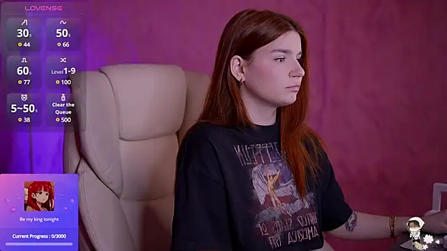 RedShinee online show from February 3, 2025, 4:41 pm