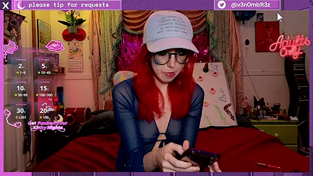 v3n0mb1t3z online show from May 14, 2026, 7:04 am
