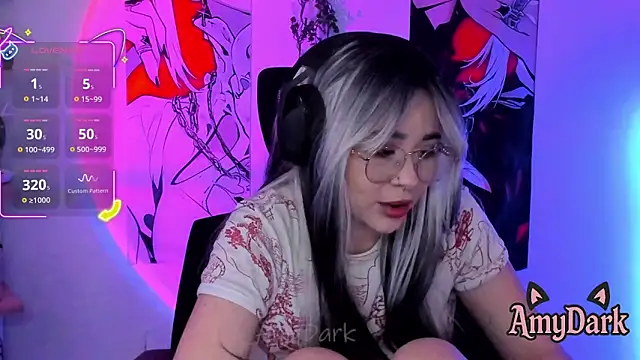  AmyDark online show from April 13, 2026, 8:03 pm