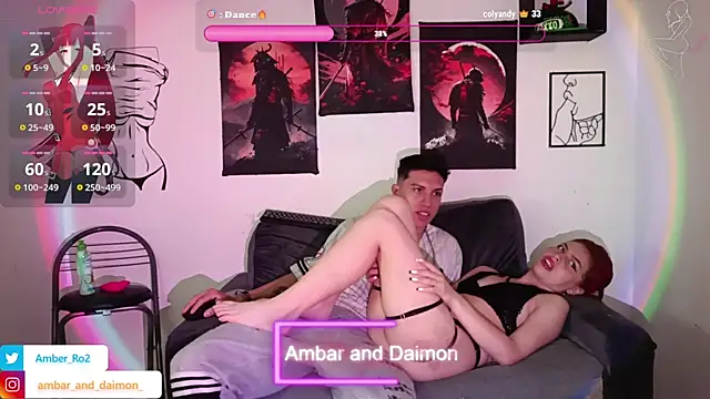 Ambar and daimon  online show from September 19, 2025, 7:03 pm