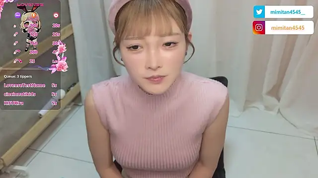 mimitan4545 online show from January 16, 2026, 12:20 pm