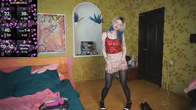 Dia Angel online show from February 7, 2026, 8:01 pm