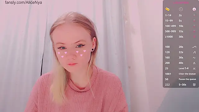 AliceNya cute online show from January 13, 2026, 6:18 am