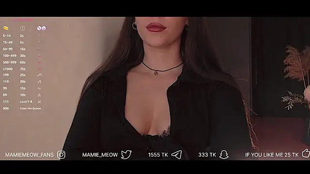 Snapshot of Mamiemeow chatting on February 6, 2025, 2:48 pm Mamiemeow online show from February 6, 2025, 2:48 pm