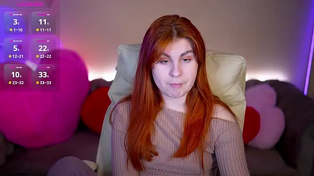 GingerPinky online show from February 11, 2026, 1:38 pm