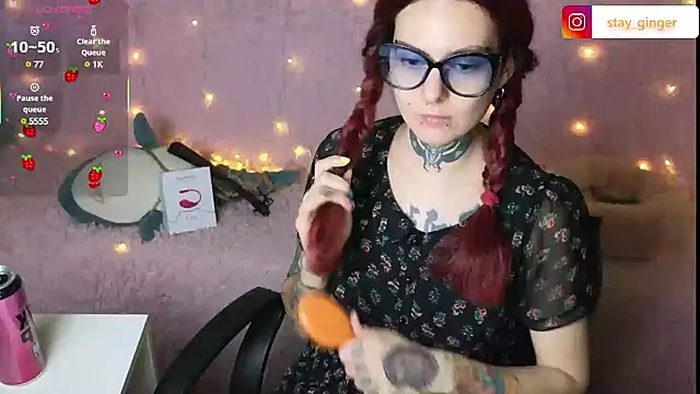 Ginger Stay online show from February 18, 2025, 8:58 pm