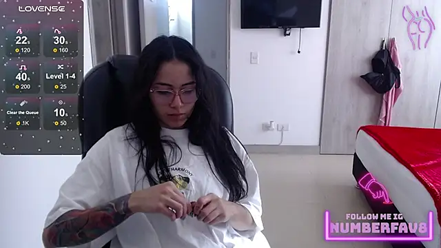 Snapshot of numberfav8 chatting on January 18, 2025, 9:34 pm numberfav8 online show from January 18, 2025, 9:34 pm