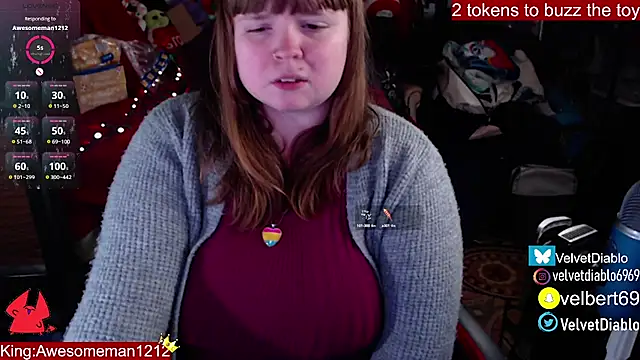 VelvetDiablo online show from January 22, 2025, 4:44 am