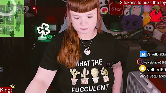 VelvetDiablo online show from February 26, 2026, 1:04 am