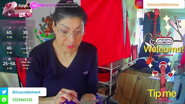 LaInsaciableIntensa online show from March 10, 2025, 2:59 pm