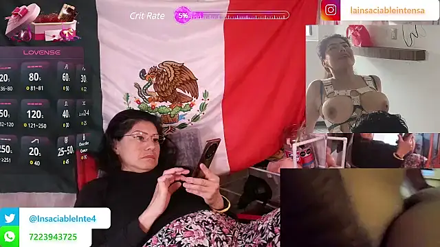 LaInsaciableIntensa online show from March 20, 2025, 1:15 pm