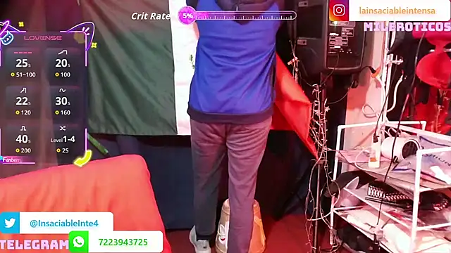 LaInsaciableIntensa online show from March 20, 2026, 2:49 am