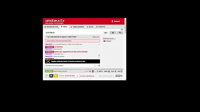 Snapshot of selenax2023 chatting on March 12, 2025, 1:25 am selenax2023 online show from March 12, 2025, 1:25 am