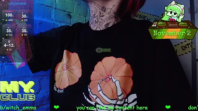 Witch Emma online show from November 2, 2025, 10:06 am