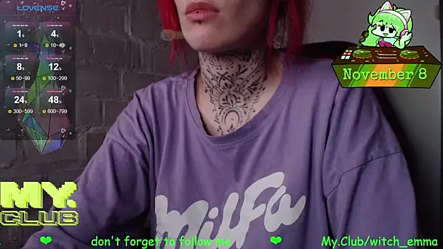 Witch Emma online show from November 8, 2025, 10:37 am