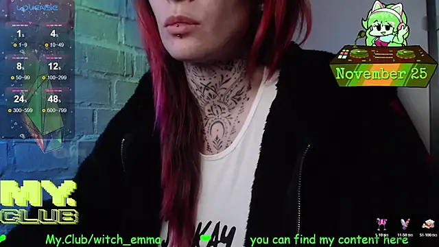 Witch Emma online show from November 25, 2025, 8:42 pm