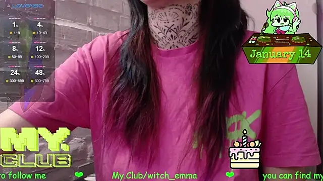 Witch Emma online show from January 14, 2026, 10:10 am