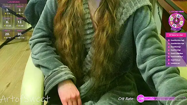 Snapshot of ArtofSweet chatting on January 18, 2025, 8:40 pm ArtofSweet online show from January 18, 2025, 8:40 pm