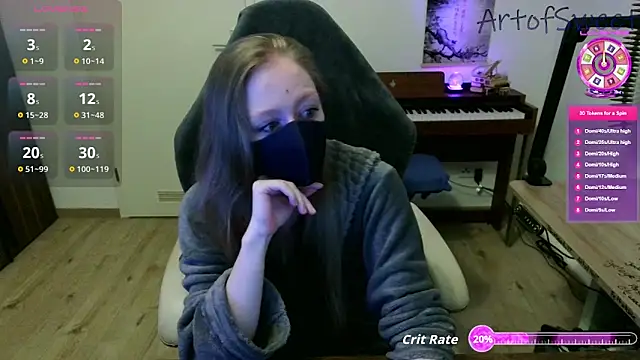 Snapshot of ArtofSweet chatting on September 9, 2025, 6:18 pm ArtofSweet online show from September 9, 2025, 6:18 pm