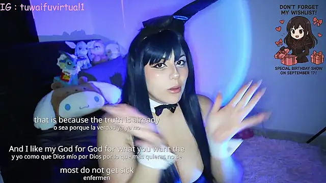 TuWaifuVirtual1 online show from September 11, 2025, 12:55 am